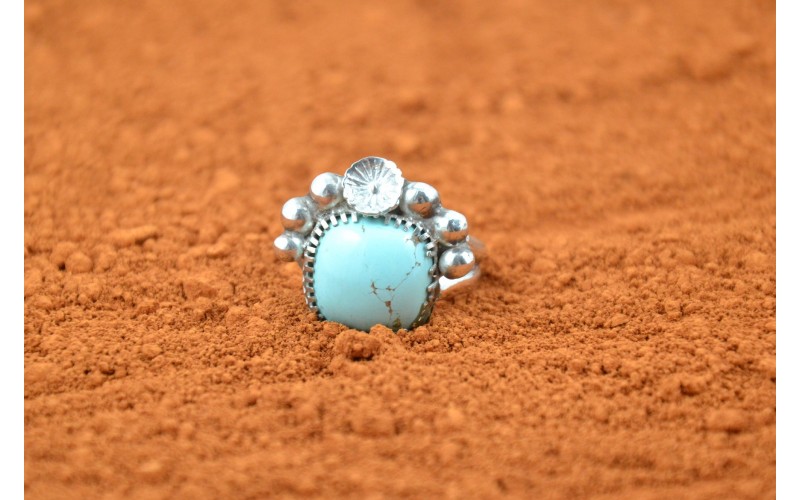 Bague am rindienne turquoise